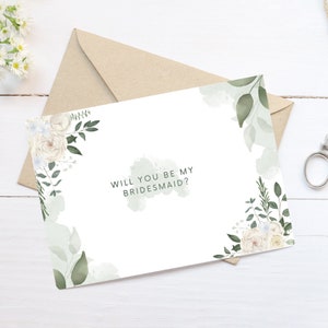 Bridesmaid / Maid of Honour / Flower Girl Proposal Set 5x7 Digital Download