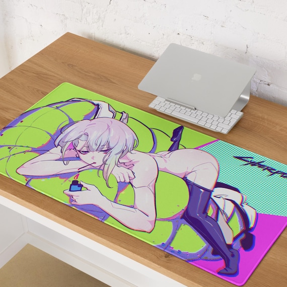 Cyberpunk Edgerunners Gaming Mouse Pad, 914x457mm/458x407mm | Stitched edges | Lucy