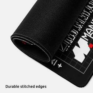 Cyberpunk Blueprint Gaming Mouse Pad, 36x18in (914x457mm) | Stitched Edges | Arasaka image 3