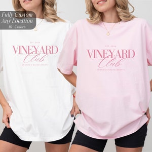 Custom Vineyard Bachelorette T-Shirt: Bridesmaid Proposal Gift