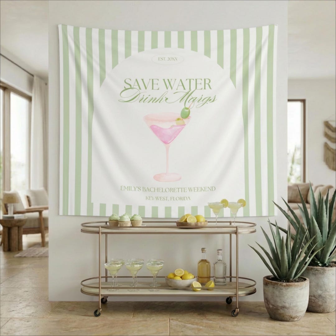 Margarita Veil Bachelorette Banner Custom, Margarita Birthday ...