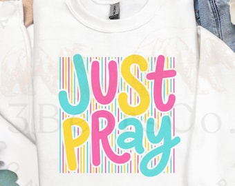 Solo ora PNG, diseño retro cristiano para sublimación, camiseta inspiradora de fe (descarga digital)