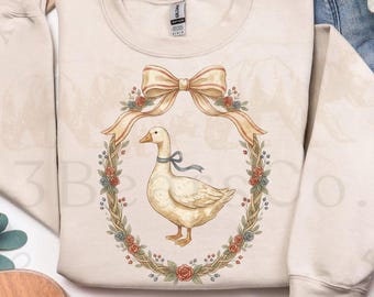 Diseño de camiseta "Ganso Cottagecore", diseño de abuela, diseño de sublimación (descarga digital)