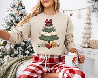Faux Yarn Christmas PNG , Christmas Tree Sublimation Design (Digital Download)