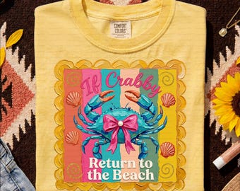 Crab Coquette PNG | Funny Beach Summer Sublimation Design (Digital Download)