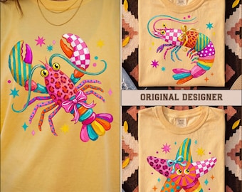 Impasto Ocean Animals PNG Bundle | Lobster, Shrimp, Starfish Sublimation (Digital Download)