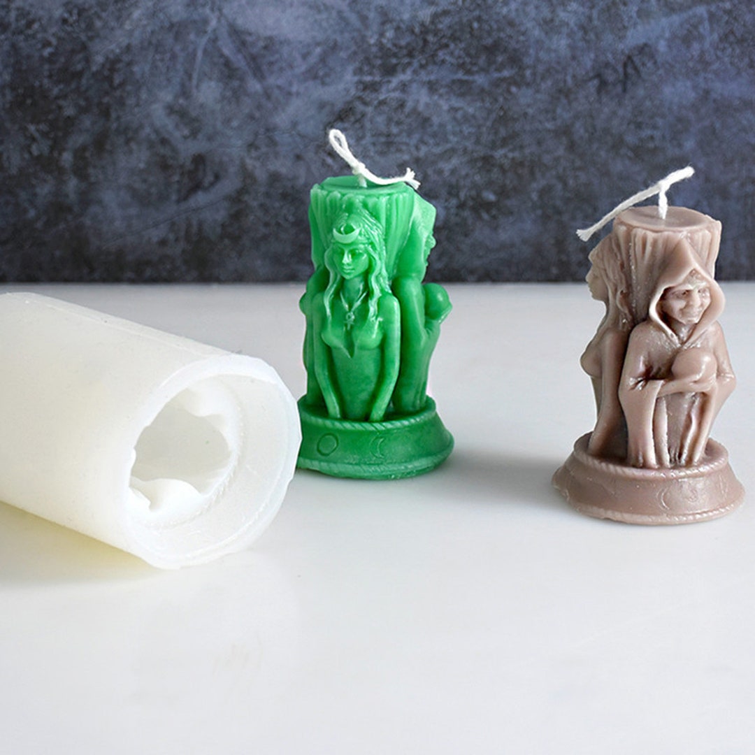 3D Three Goddesses Silicone Candle Molds for Making Candle Etsy