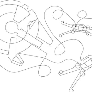Space Hero Ships Pantograph for Quilting or Embroidery Machines - Etsy