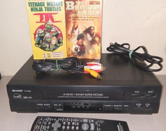 Sharp VC-A560U Video Cassette Recorder VCR Tested w/ Remote
