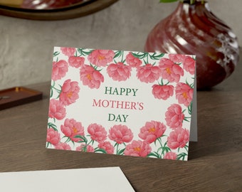 Botanical Mothers Day card Greeting Card Floral Happy Mothers Day Card Watercolor Love you Mum Card Mothers Day Gift Cute Card For Mum