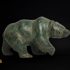 Bear Sculpture, Halloween Gift, Bear Bronze Statue, Animal Figurine, House Decor, Housewarming, Halloween Day, Bear Decor Sculpture