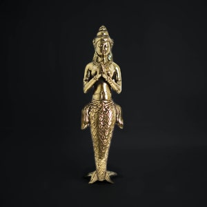 Luxury Mermaid Figurine, Halloween Gift, Matsya mermaid, Matsya lord, Holiday Decor, Unique Sculpture, Sea Goddes Sculpture, Desk Decor