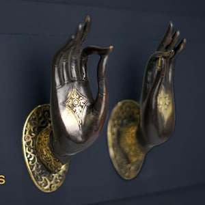 Unique Hand Wall Hook , Summer Gift, Vintage Hook, Wall Hook, Mudra Hand Pose hook, Unique Wall Hook, Home Decor, Holiday Gift, Coat Hook