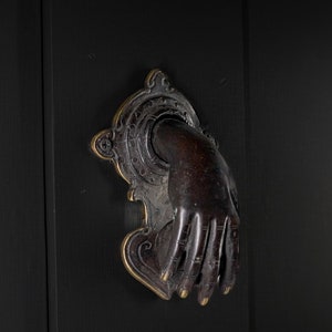 Unique Hand Door Knocker, Unique Solid Brass Door Decor, Halloween Gift, Home Decor, Holiday Gift, Home Interior, Holiday Gift