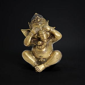 Ganesh Statue, Ganesha Meditating Sculpture, Lord Ganesha, God Ganesha, Hindu God, Yoga Gifts, Yoga Art, Halloween Gift, Holiday Gift
