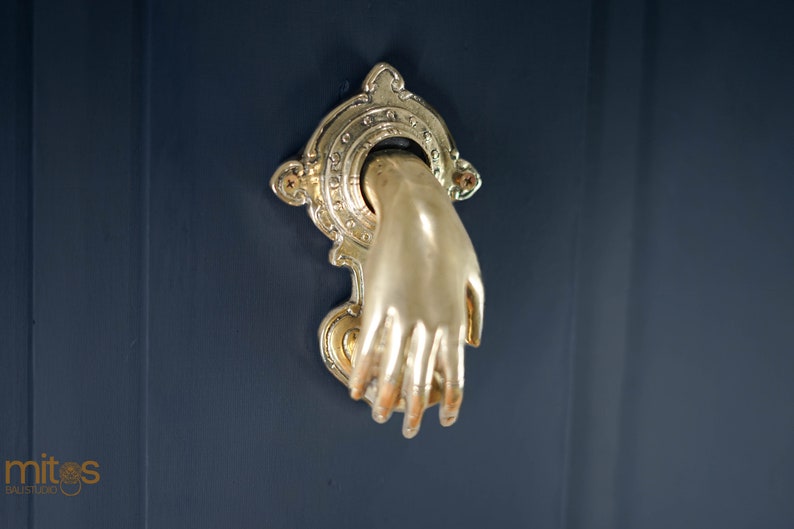 CASSIS DOOR KNOCKER GOLD CLEAR CRYSTAL main image 1