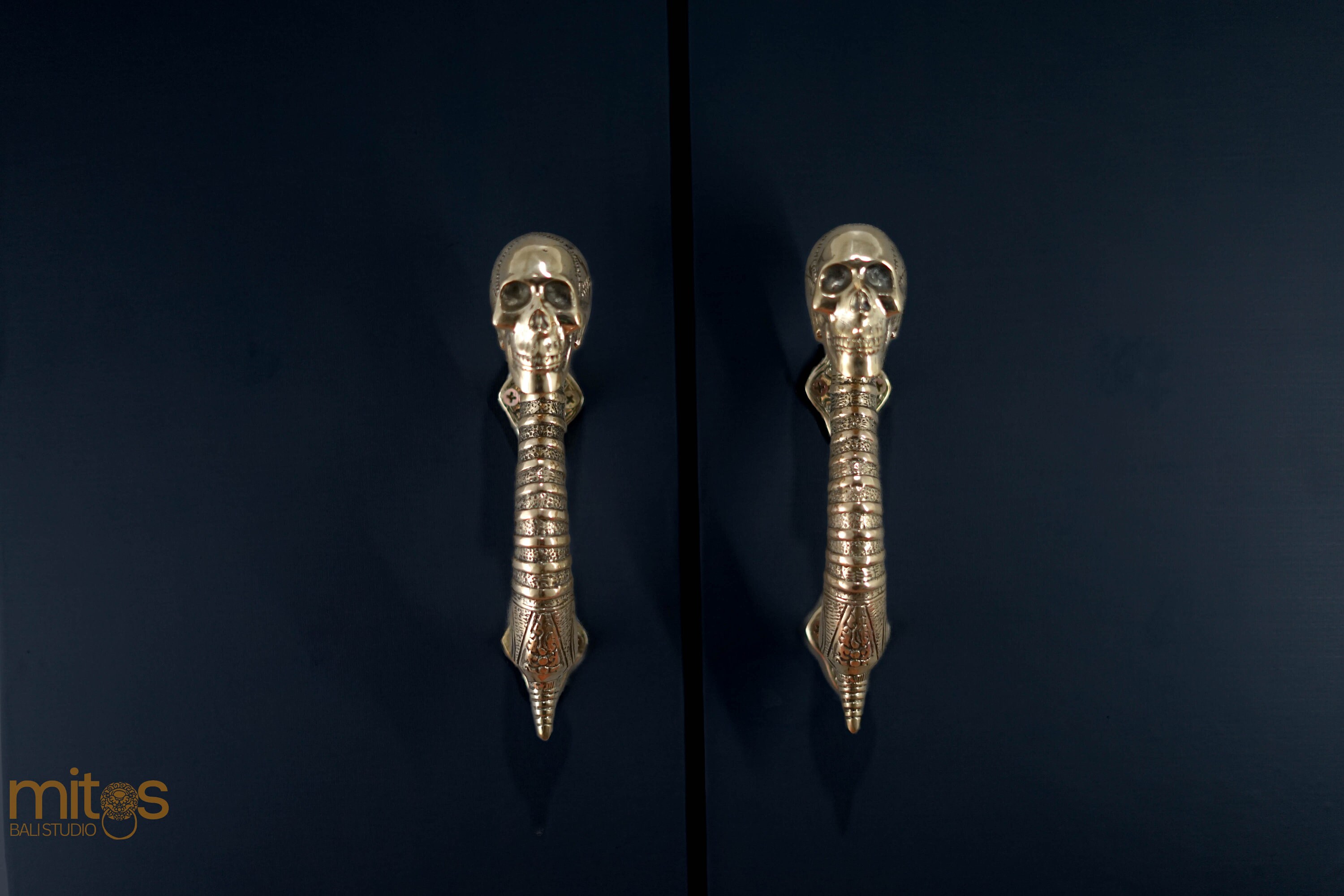 Luxury Skull Door Handle, Skull Shape Pair Door Handle Solid Brass ...