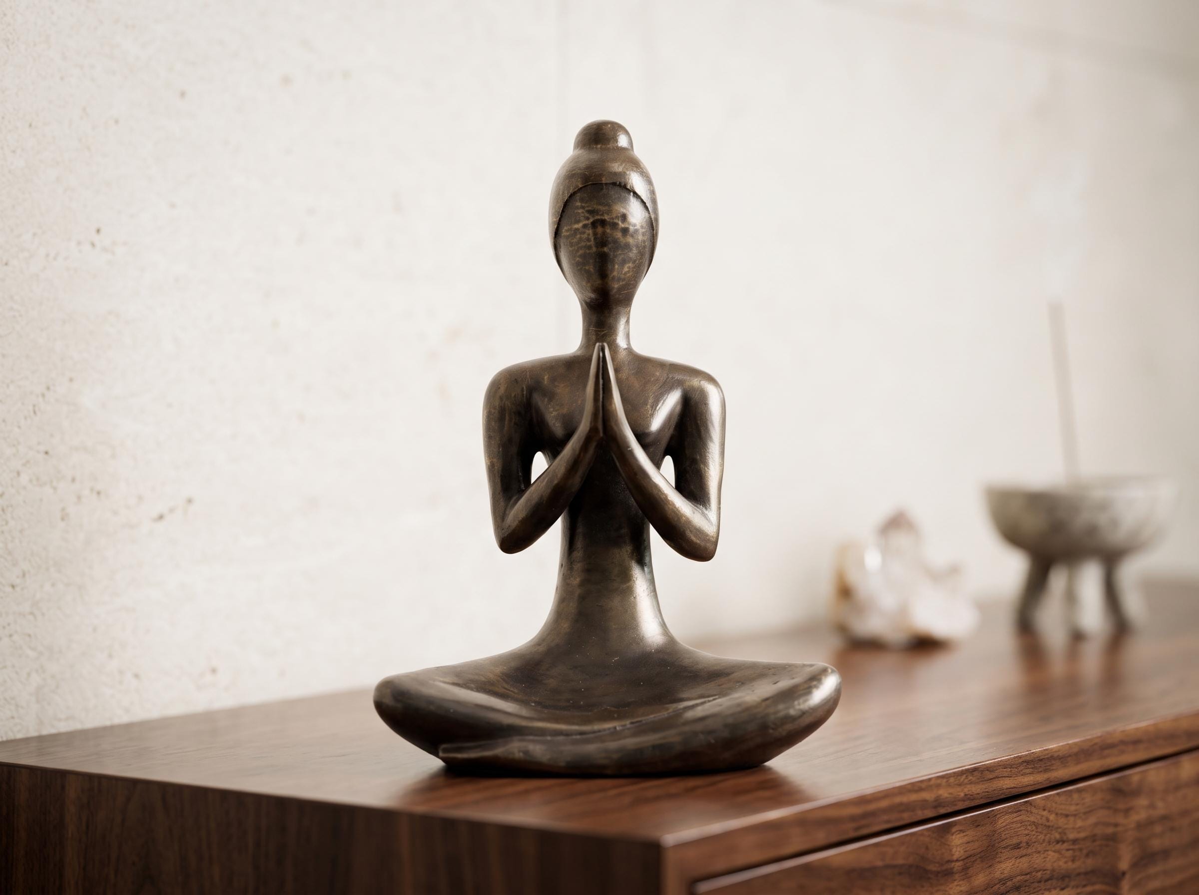 Antique Yoga Statue - Etsy
