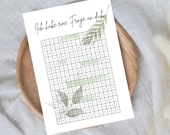 ¿Quieres ser mi dama de honor? Crucigrama | Regalo para dama de honor | Regalo de última hora para descargar al instante