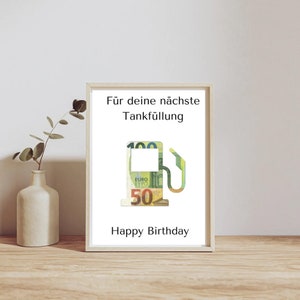 digitaal geldcadeau voor je verjaardag | Last-minute cadeau voor onmiddellijke download | Verjaardagscadeau voor geld of vouchers | Bijtanken