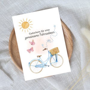 buono digitale per un tour in bici | Regalo dell'ultimo minuto per il download immediato | Modello del buono