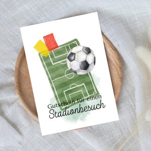 cyfrowy voucher na wizytę na stadionie | Prezent last minute do natychmiastowego pobrania | Szablon kuponu