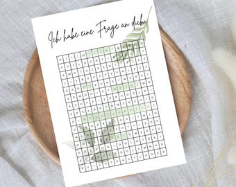 Willst du meine Brautjungfer sein? Kreuzworträtsel | Geschenk Brautjungfer | Last Minute Geschenk zum Sofort Download
