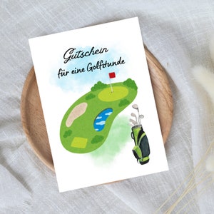 buono digitale per una lezione di golf | Regalo dell'ultimo minuto per il download immediato | Modello del buono