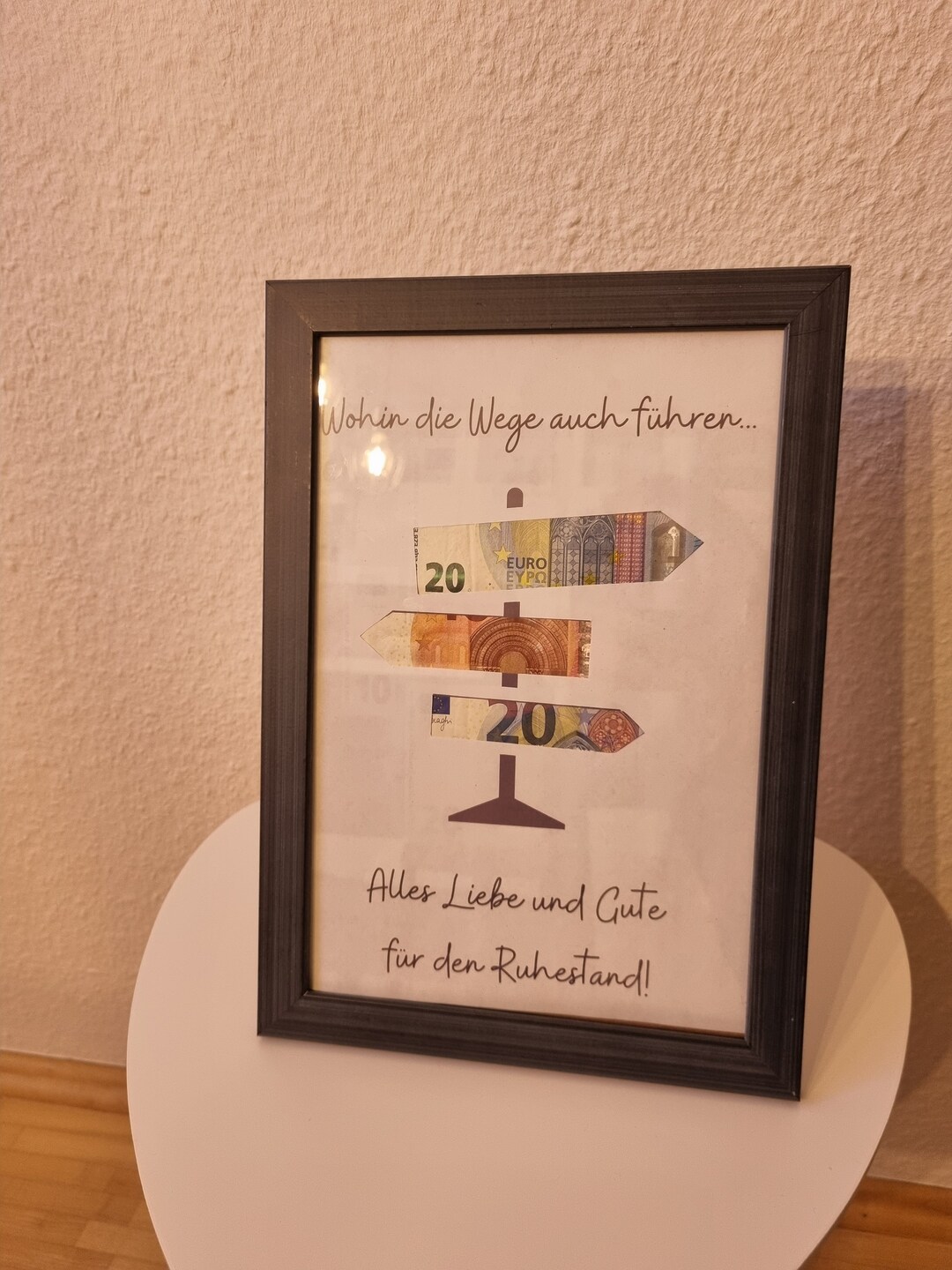Ruhestand Geschenk Mit LED - Holz Deko Für Rentner Mit Persönlicher Botschaft
