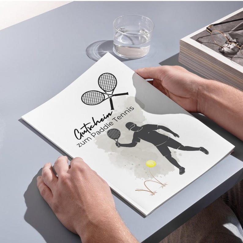 digitaler Gutschein für ein Paddle Tennis Spiel