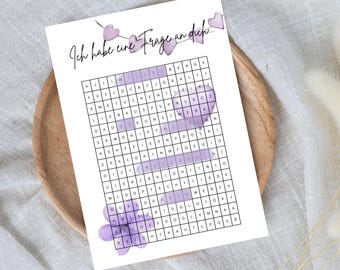 ¿Quieres ser mi dama de honor? Crucigrama | Regalo para dama de honor | Regalo de última hora para descargar al instante