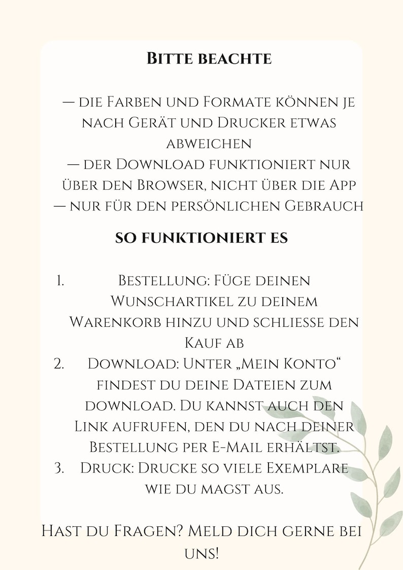 Ablauf digitaler download