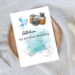 digitaler Gutschein für ein Paar Shooting | Last Minute Geschenk zum Sofort Download | Gutscheinvorlage