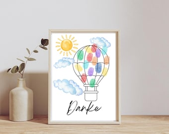 digital farewell gift for educators / teachers | Last minute gift to download | fingerprints | digital file