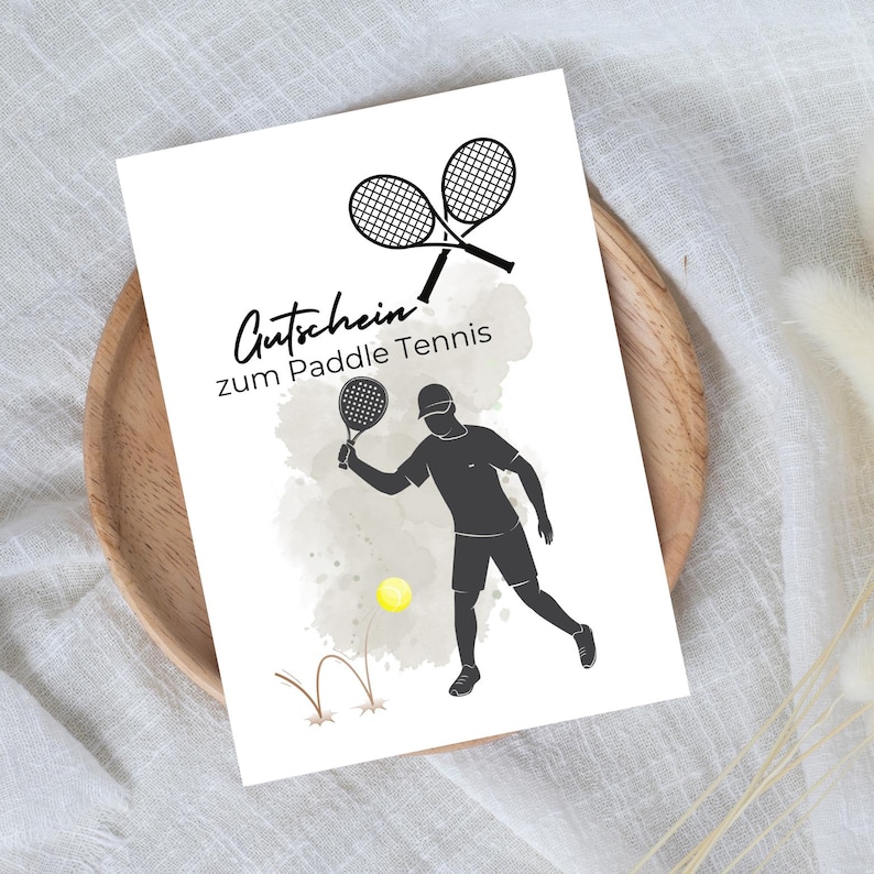 digitaler Gutschein zum Paddle Tennis