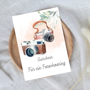 bon numérique pour une séance photo | Cadeau de dernière minute pour téléchargement instantané | Modèle de bon