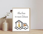 digitales Geldgeschenk zum Einzug | Last Minute Geschenk zum Sofort Download | Umzugsgeschenk für Geld oder Gutscheine | Umzug