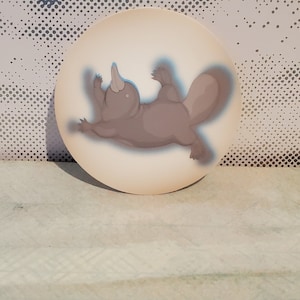 3 inch round Platypus sticker