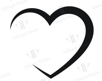 Heart Shape SVG, Name Frame svg, Valentine Heart svg, Open Heart Svg, Love Svg, Cut Files, Cricut