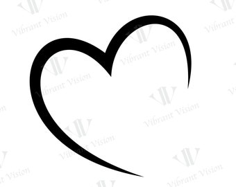 Coeur forme SVG, nom cadre svg, svg coeur Saint-Valentin, coeur ouvert Svg, amour Svg, fichiers de coupe, Cricut