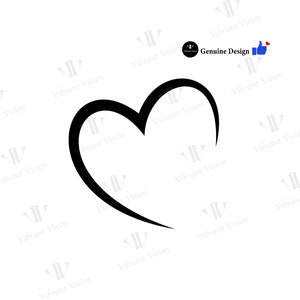 Heart Shape SVG, Name Frame svg, Valentine Heart svg, Open Heart Svg, Love Svg, Cut Files, Cricut