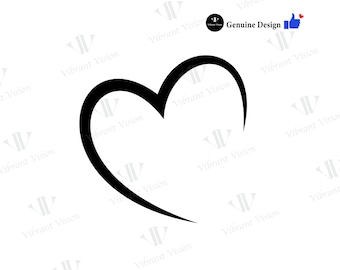 Heart Shape SVG, Name Frame svg, Valentine Heart svg, Open Heart Svg, Love Svg, Cut Files, Cricut