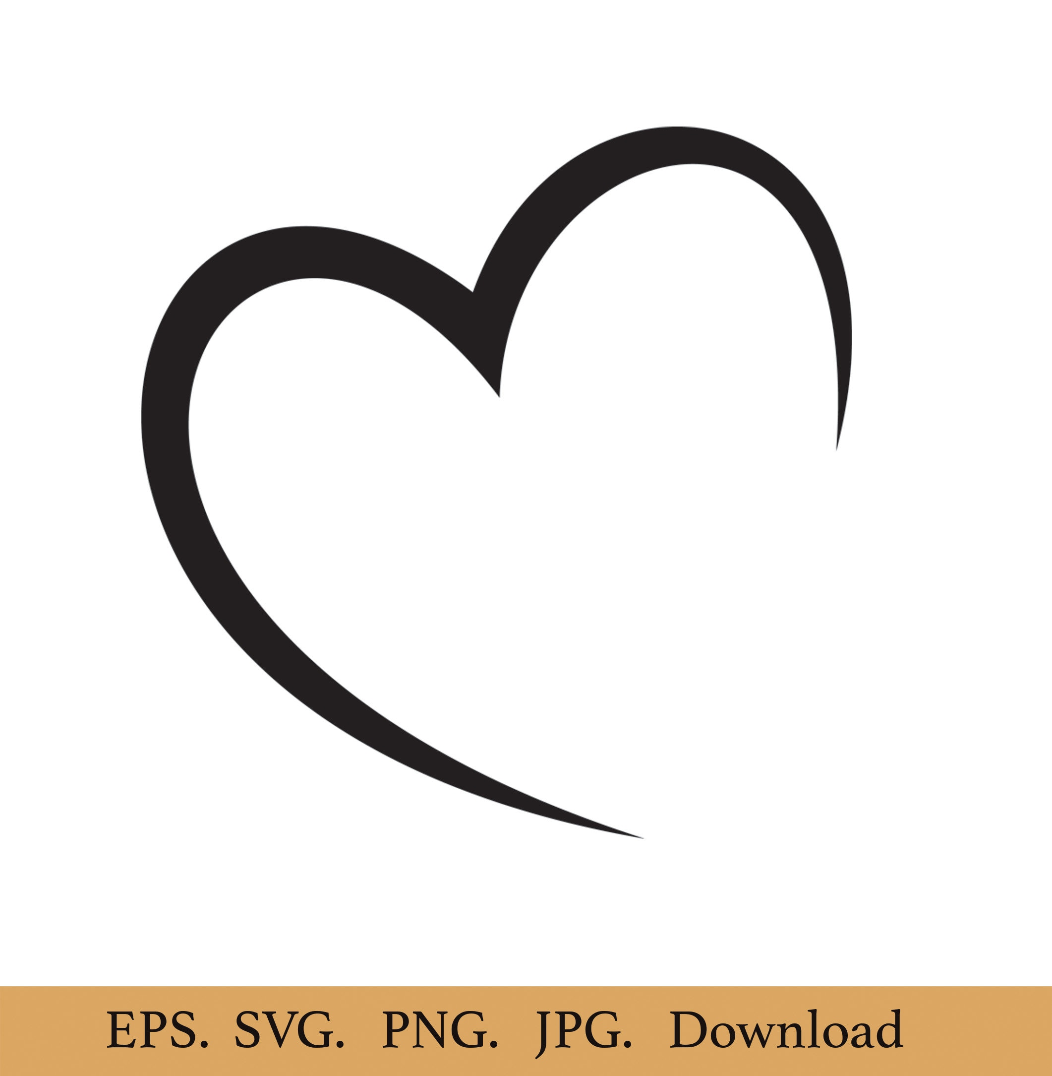 Heart Shape SVG, Name Frame Svg, Valentine Heart Svg, Open Heart Svg, Love Svg, Cut Files