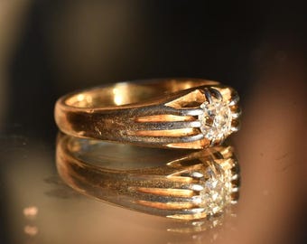 セール - アンティーク ビクトリア朝 0.42 センターカラット