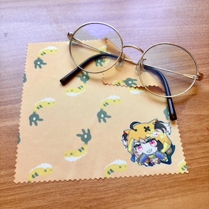 Hololive EN Gigi Murin Vtuber Microfiber Cloth For Glasses and Screen Cleaning