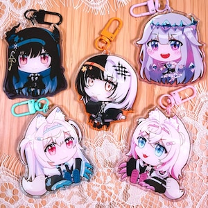 Hololive English Advent 2,5” Chaveiros Acrílicos Charms