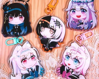 Hololive English Advent 2.5” Acrylic Keychain Charms