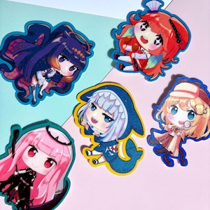 2.5&#39;&#39; Hololive Myth Sticker Set