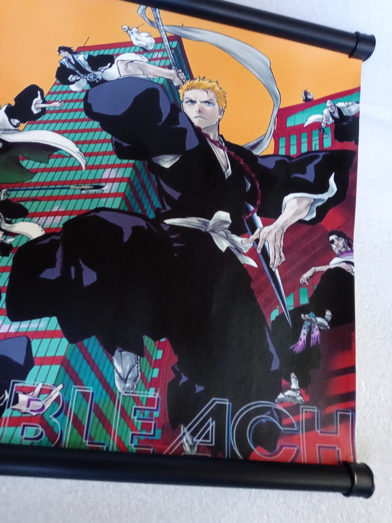 Bleach No Breathes From Hell Arc Ichigo Wall Hanging Canvas Poster Scroll 1711 Etsy