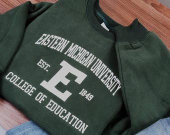 Custom College Embroidered Sweatshirt, College University High School Crewneck, University College Sweatshirt Gift, Graduation Gift